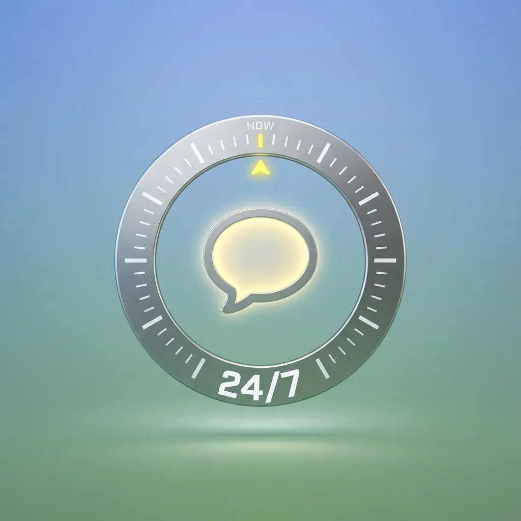 Live chat interface showing instant customer support connection with agent response in seconds