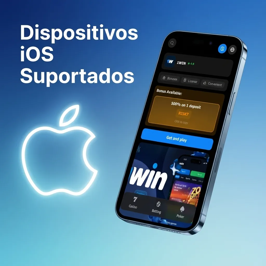 Lista de modelos compatíveis de iPhone e iPad, incluindo iPhone 13, 12, 11, SE, X, 8 e tablets iPad Pro, Air e mini.
