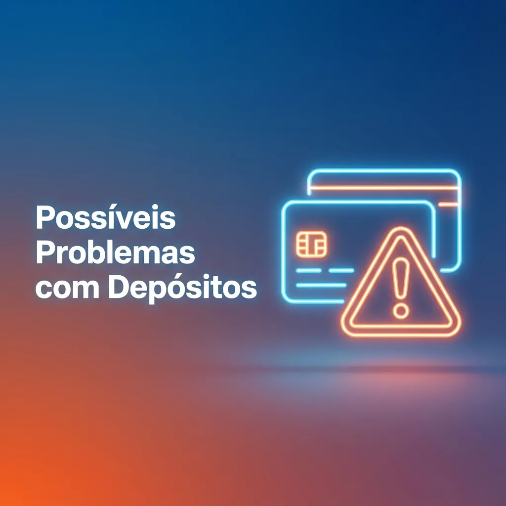 Troubleshooting guide showing common deposit problems and solutions including uncredited deposits and minimum value requirements