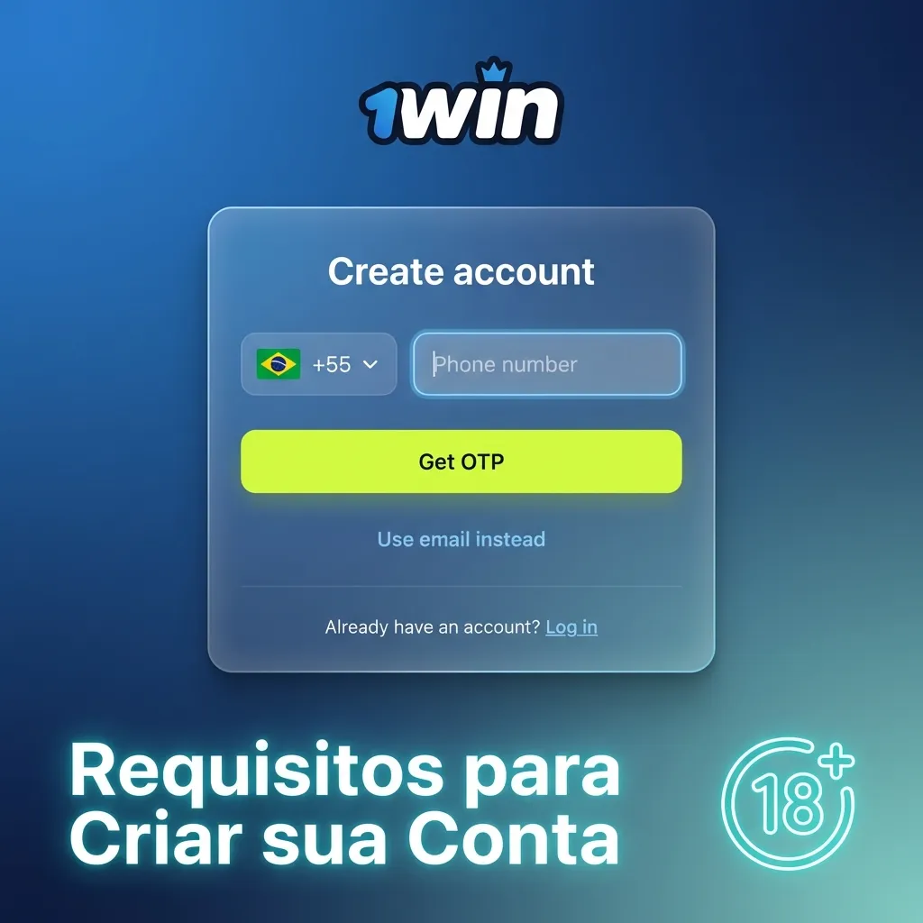 Requirements checklist for account creation showing age, document, and residency rules for Brazilian players