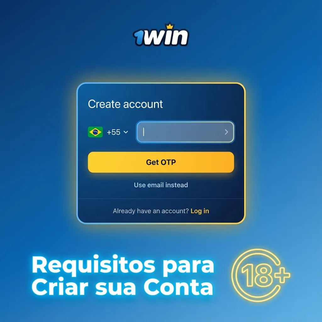 Requirements for creating an account: age 18+, valid ID, Brazilian residency, one account per person, accurate information