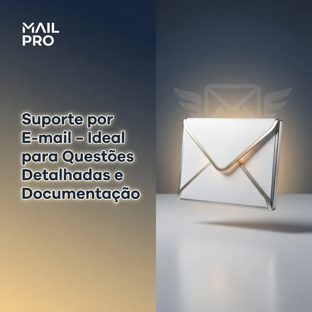 Email support icon with envelope and document attachments for detailed customer service inquiries