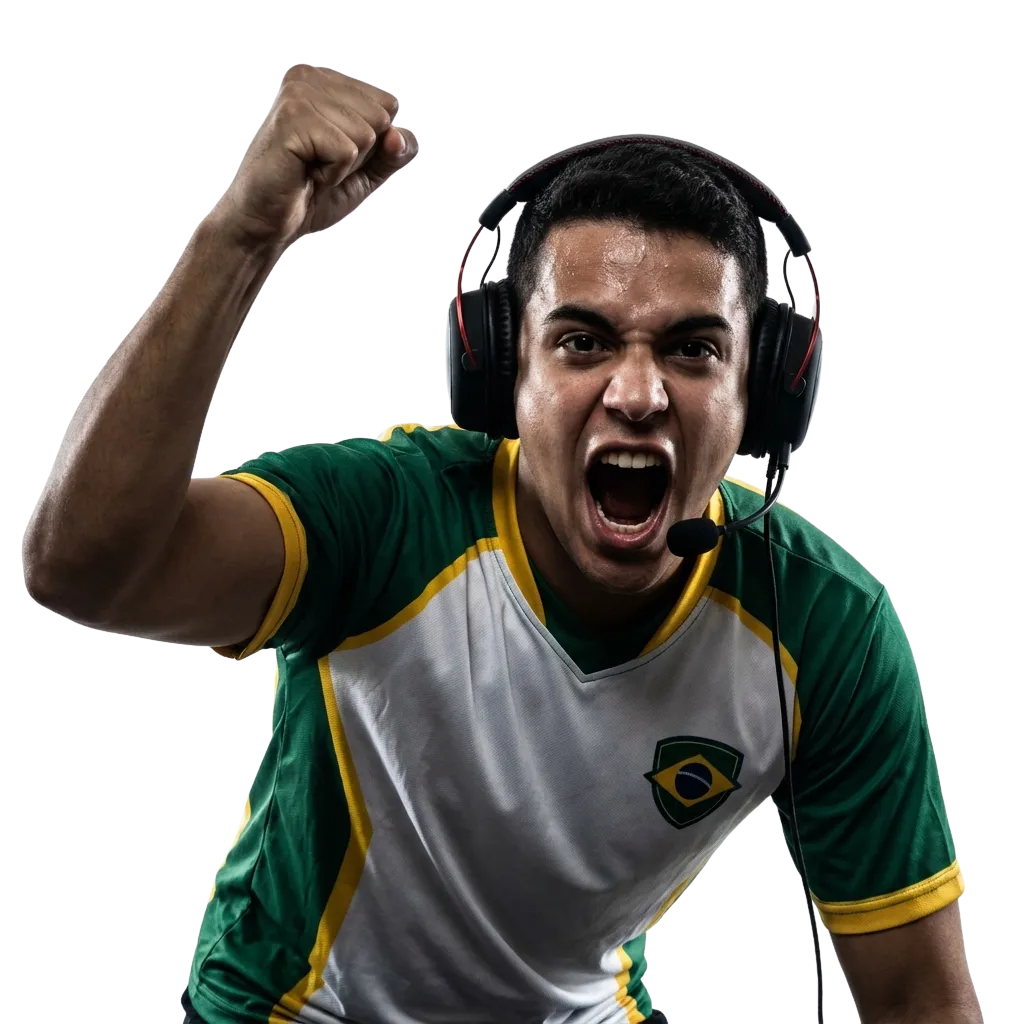 E-sports betting interface showing Dota 2, CS2, League of Legends on 1win Brasil platform with live odds and mobile app