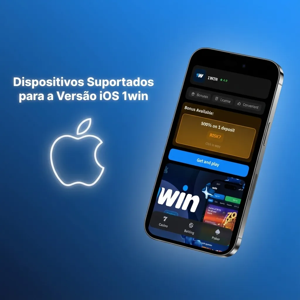 Lista de iPhones compatíveis com aplicativo 1win iOS 12.0 ou superior, incluindo modelos de iPhone 15 a iPhone X