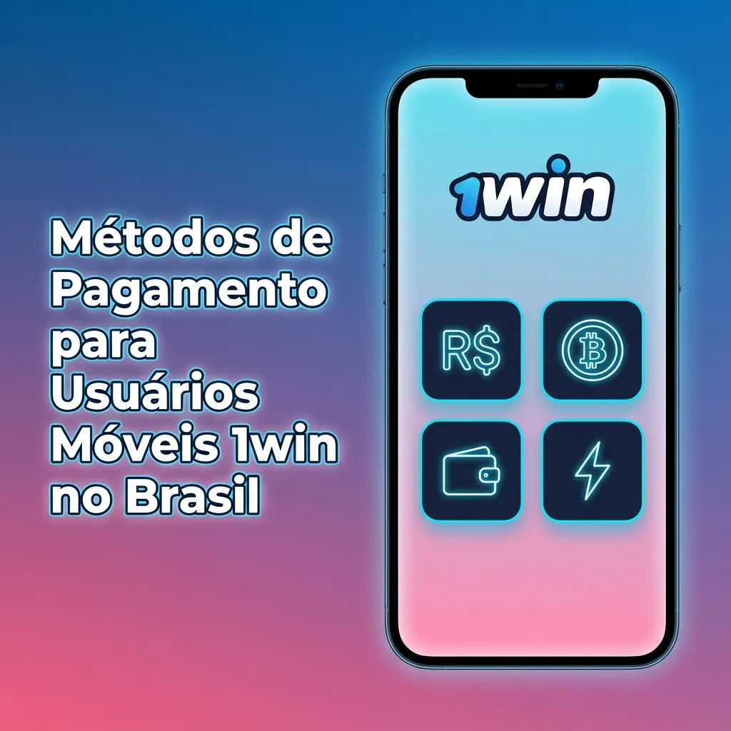 Brazilian payment methods interface showing Pix, Boleto, digital wallets, and bank transfer options for 1win mobile users