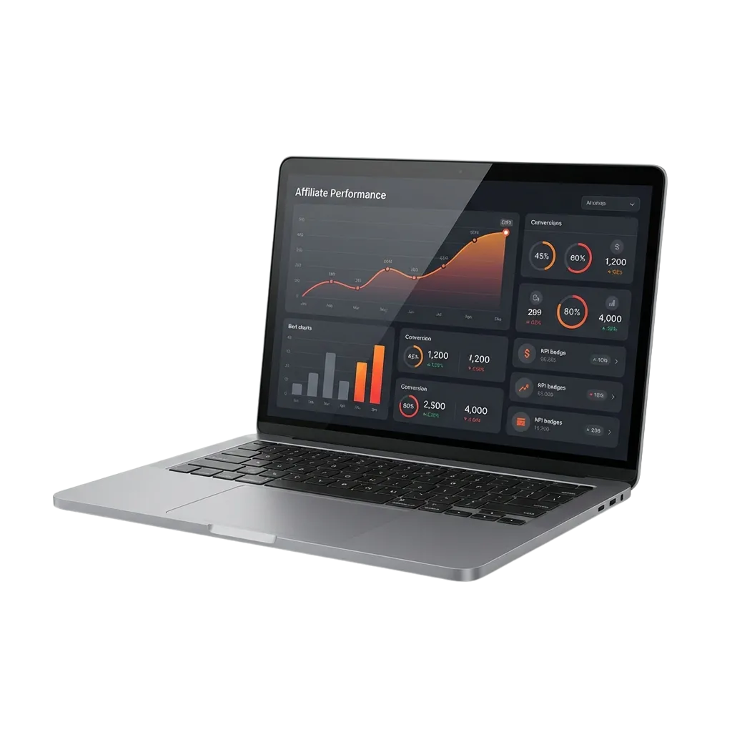 Pessoa trabalhando no laptop promovendo programa de afiliados 1win para gerar renda online com apostas